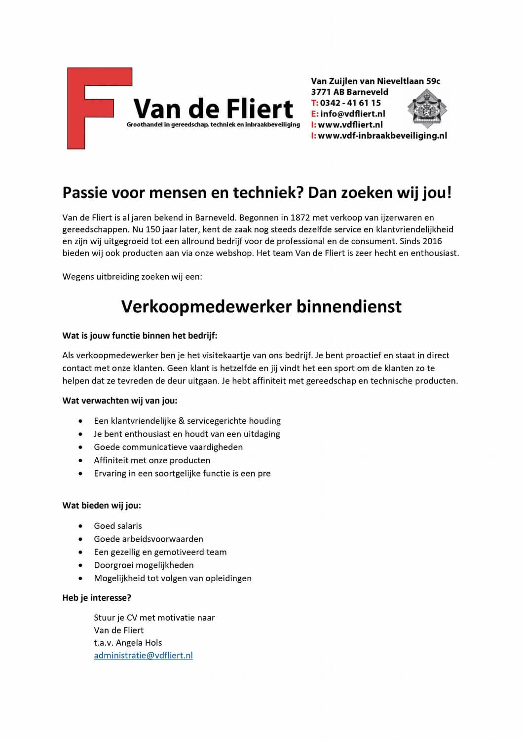 Afbeelding voor: Verkoopmedewerker Afbeelding voor: Verkoopmedewerker